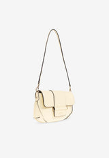 Jimmy Choo Mini Bar Shoulder Bag in Biker Leather Butter BAR WALLET/CHAIN BKL BUTTERMILK/SHINY GOLD