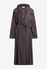 Sportmax Barbra Overszed Taffeta Trench Coat Brown BARBRA1234NY/R_SPORM-006