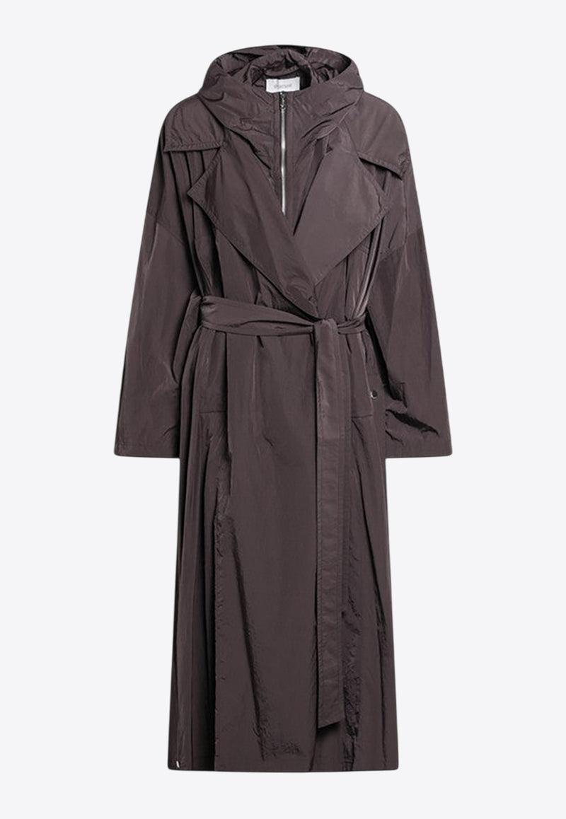 Sportmax Barbra Overszed Taffeta Trench Coat Brown BARBRA1234NY/R_SPORM-006