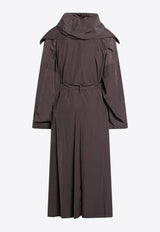 Sportmax Barbra Overszed Taffeta Trench Coat Brown BARBRA1234NY/R_SPORM-006