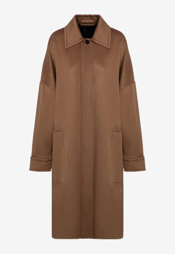 Max Mara Baruffa Oversized Cashmere Coat Brown BARUFFAWO/P_MAXMA-028