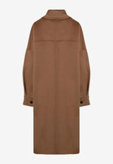 Max Mara Baruffa Oversized Cashmere Coat Brown BARUFFAWO/P_MAXMA-028