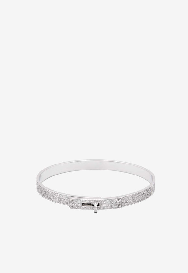 Hermès Kelly Bracelet PM in White Gold and Full Diamonds