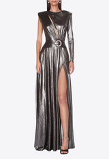 Bronx and Banco Starlight Metallic Gown Silver BB-21-011SILVER