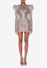 Bronx and Banco Tessa Sequined Mini Dress Silver BB-21-082SILVER