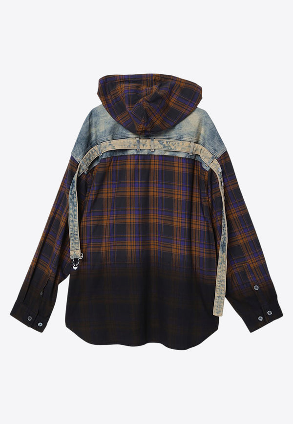 Acne Studios Flannel Check Hooded Shirt Multicolor BB0605CO/P_ACNE-CWP