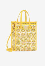 Dolce & Gabbana Medium Majolica Print Tote Bag BB2259 AP026 HG3OB Yellow