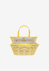 Dolce & Gabbana Medium Majolica Print Tote Bag BB2259 AP026 HG3OB Yellow