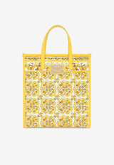 Dolce & Gabbana Medium Majolica Print Tote Bag BB2259 AP026 HG3OB Yellow