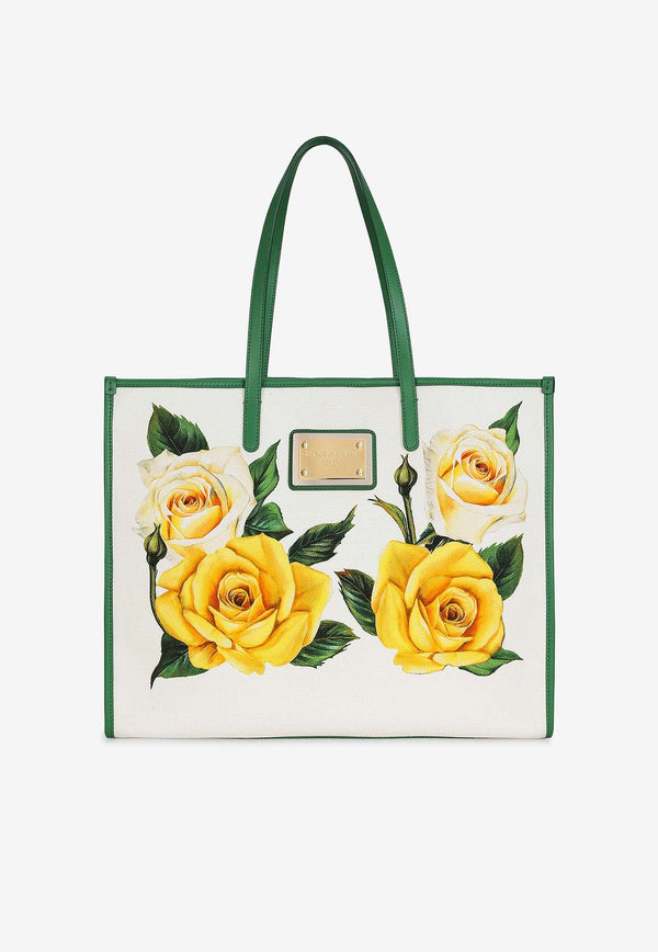Dolce & Gabbana Large Rose Print Tote Bag BB2274 AI236 HA3VO Multicolor
