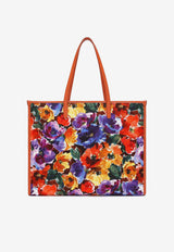 Dolce & Gabbana Large Abstract Flower Print Tote Bag BB2274 AI354 HM4YE Multicolor