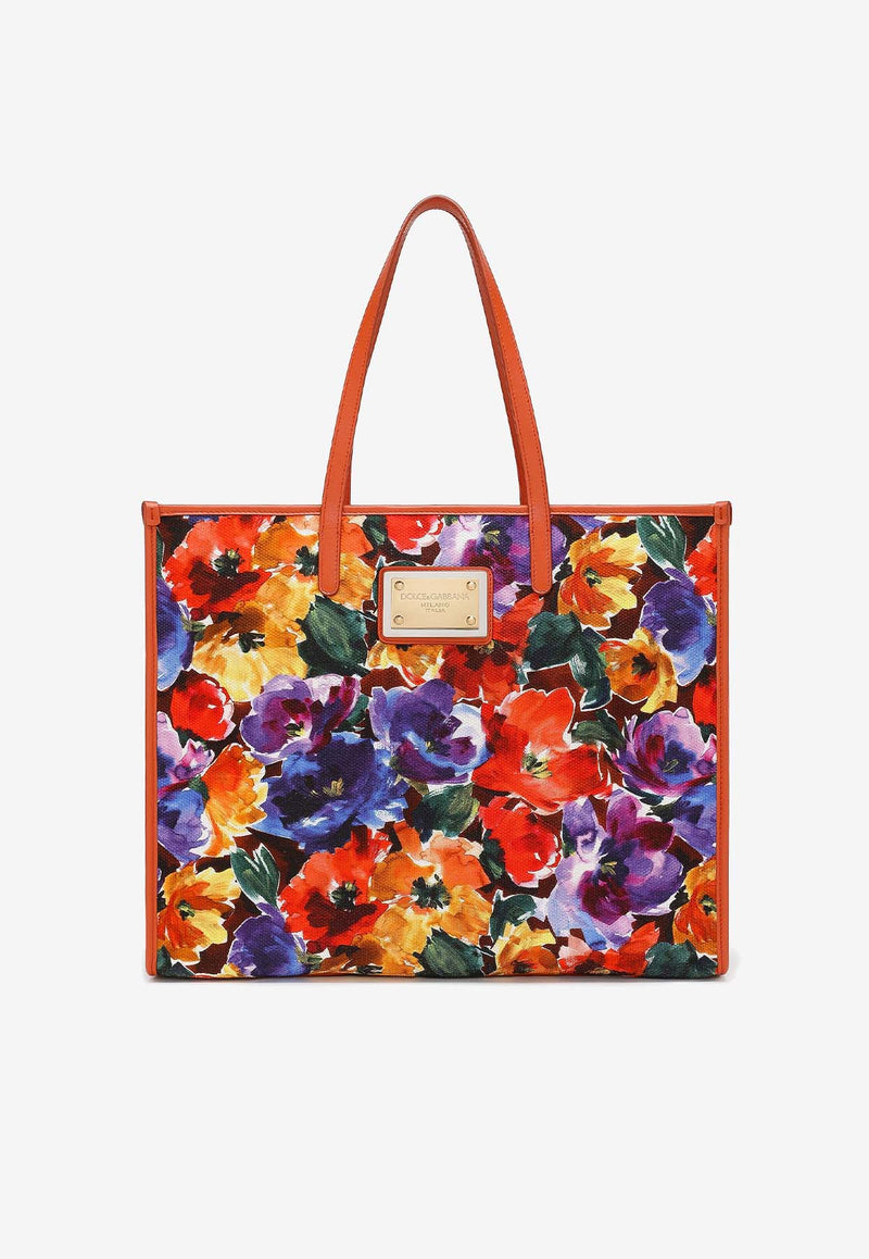 Dolce & Gabbana Large Abstract Flower Print Tote Bag BB2274 AI354 HM4YE Multicolor