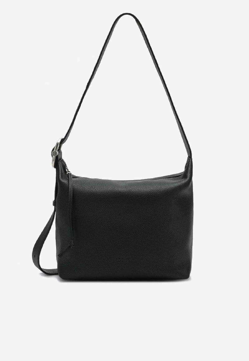 Loewe Loop Grained Leather Hobo Bag  Black BB22CMDX01LE/S_LOEW-1100