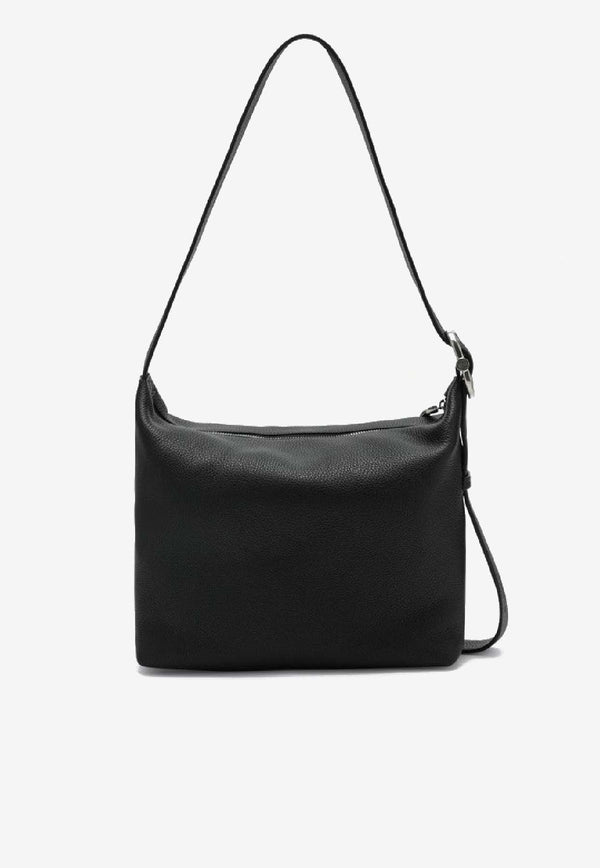 Loewe Loop Grained Leather Hobo Bag  Black BB22CMDX01LE/S_LOEW-1100