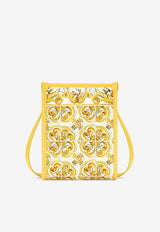 Dolce & Gabbana Small Majolica Print Tote Bag BB3025 AP026 HG3OB Yellow