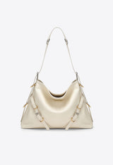 Givenchy Medium Voyou Leather Shoulder Bag Ivory BB50SSB1Q7/O_GIV-105