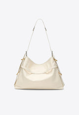 Givenchy Medium Voyou Leather Shoulder Bag Ivory BB50SSB1Q7/O_GIV-105