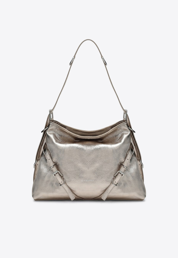 Givenchy Medium Voyou Laminated Leather Shoulder Bag Metal BB50SSB1ZB/Q_GIV-769