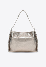 Givenchy Medium Voyou Laminated Leather Shoulder Bag Metal BB50SSB1ZB/Q_GIV-769