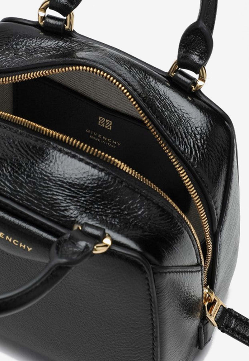 Givenchy Nano Antigona Cube Top Handle Bag Black BB50ZUB24B/P_GIV-001