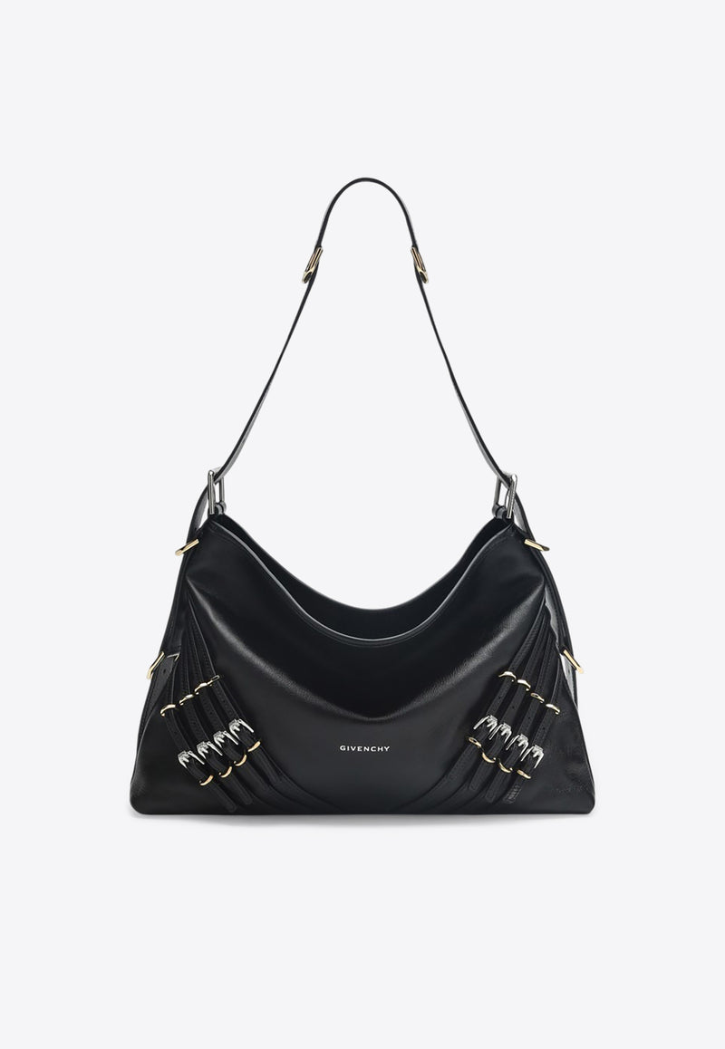 Givenchy Medium Voyou Calf Leather Shoulder Bag Black BB510BB1Q7/Q_GIV-001