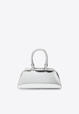 Givenchy Small Antigona East-West Laminated Leather Handbag Silver BB5130B29U/R_GIV-934