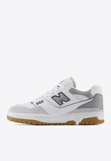 New Balance 550 Low-Top Sneakers in White with Slate Gray and Brighton Gray White BB550ESC