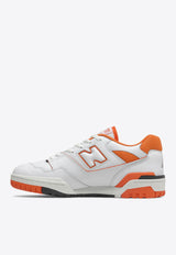New Balance 550 Low-Top Sneakers in Varsity Orange and White BB550HG1