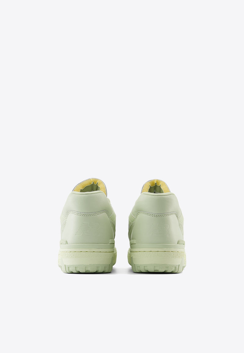 New Balance 550 Low-Top Sneakers in Deep Lichen Green with Pistachio Butter Green BB550MCC