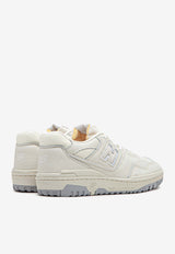 New Balance 550 Low-Top Sneakers in Sea Salt Team Royal Leather BB550PWD_000_WHITE