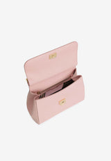 Dolce & Gabbana Large Sicily Top Handle Bag in Dauphine Calfskin Pink BB6002 B1001 8H402