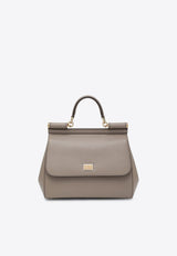 Dolce & Gabbana Large Sicily Top Handle Bag Taupe BB6002B1001/S_DOLCE-80045