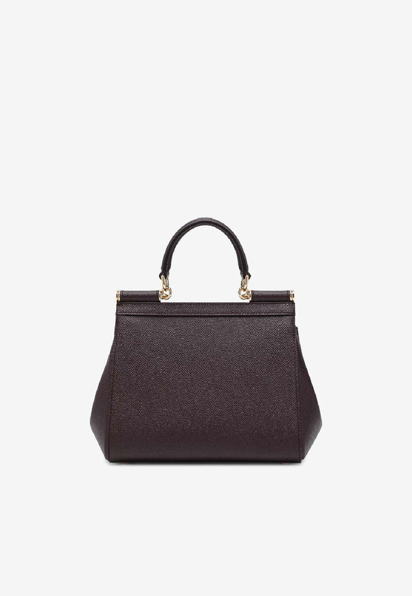Dolce & Gabbana Large Sicily Top Handle Bag Burgundy BB6002B1001/S_DOLCE-8M073