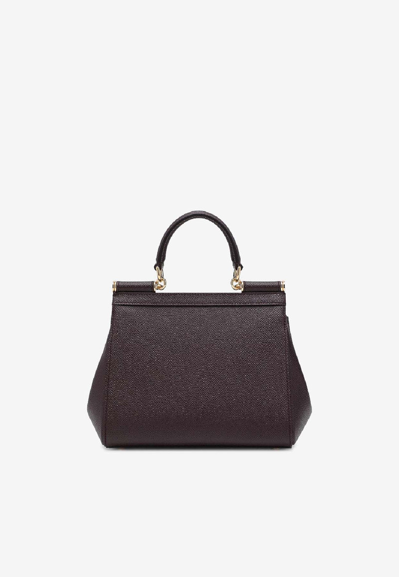 Dolce & Gabbana Large Sicily Top Handle Bag Burgundy BB6002B1001/S_DOLCE-8M073