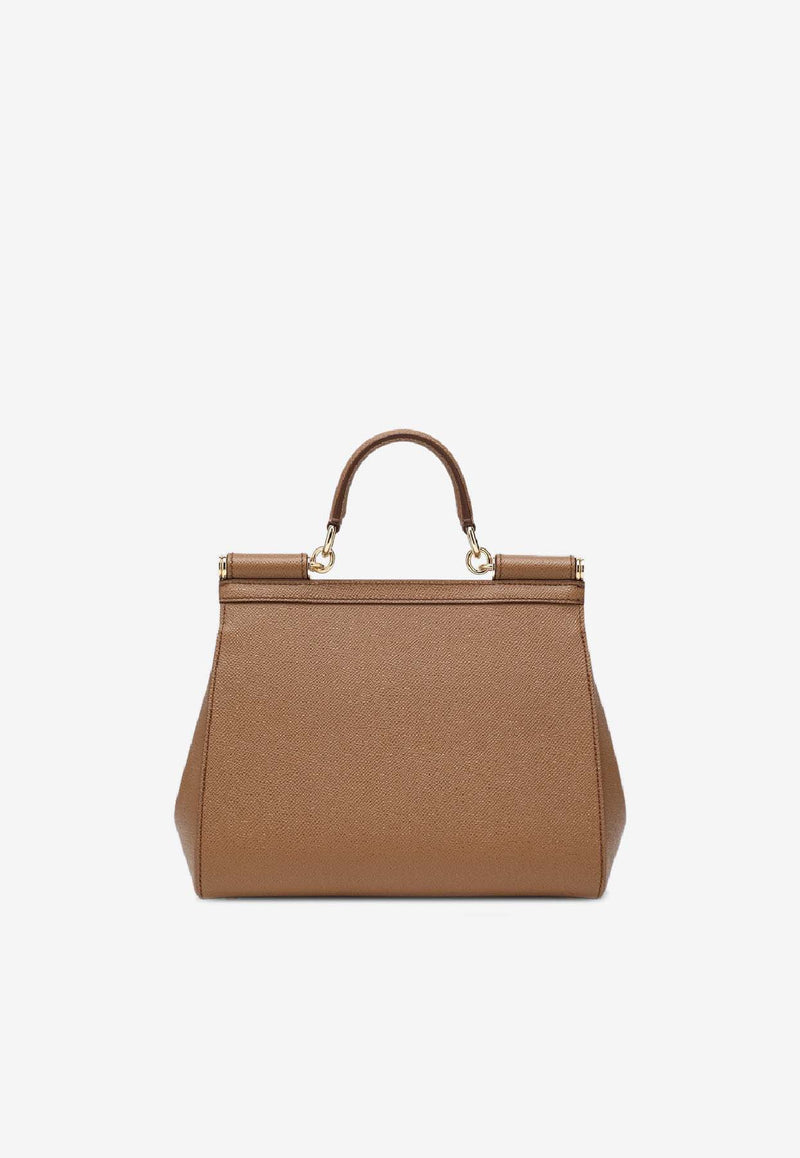 Dolce & Gabbana Large Sicily Top Handle Bag Caramel BB6002B1001/S_DOLCE-8M417
