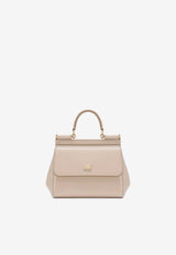 Dolce & Gabbana Medium Sicily Leather Top Handle Bag BB6003 A1037 80412 Pink