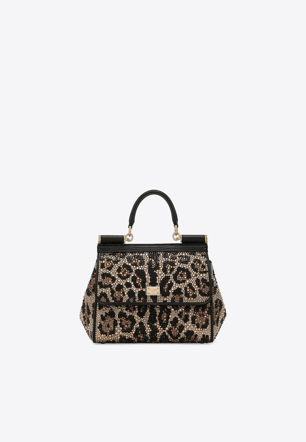 Dolce & Gabbana Medium Sicily Leopard Print Crossbody Bag Bags Color