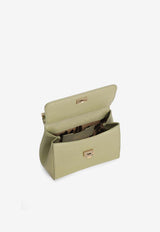 Dolce & Gabbana Small Sicily Top Handle Bag in Dauphine Calfskin Green BB6003 B1001 80527