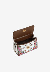 Dolce & Gabbana Medium Sicily Embroidered Top Handle Bag Multicolor BB6003 B3I17 8W147