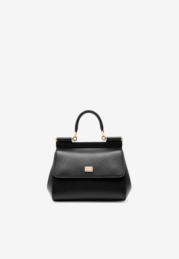 Dolce & Gabbana Medium Sicily Top Handle Bag BB6003A1001/O_DOLCE-80999 Black