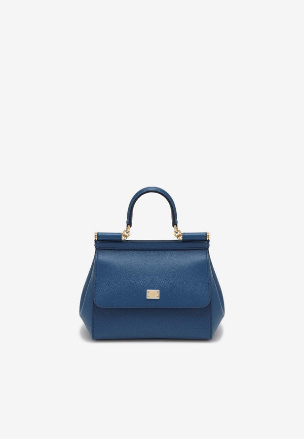 Dolce & Gabbana Medium Sicily Top Handle Bag Blue BB6003A1001/O_DOLCE-87398