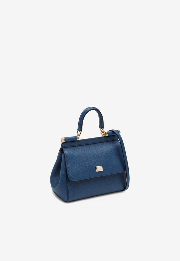 Dolce & Gabbana Medium Sicily Top Handle Bag Blue BB6003A1001/O_DOLCE-87398