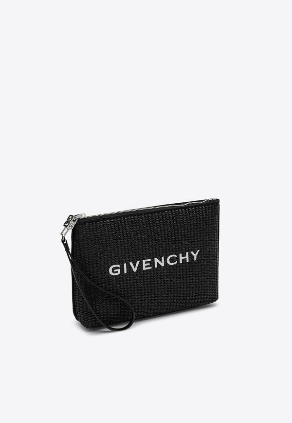 Givenchy Logo Raffia Clutch Bag Black BB60KSB1TX/P_GIV-001