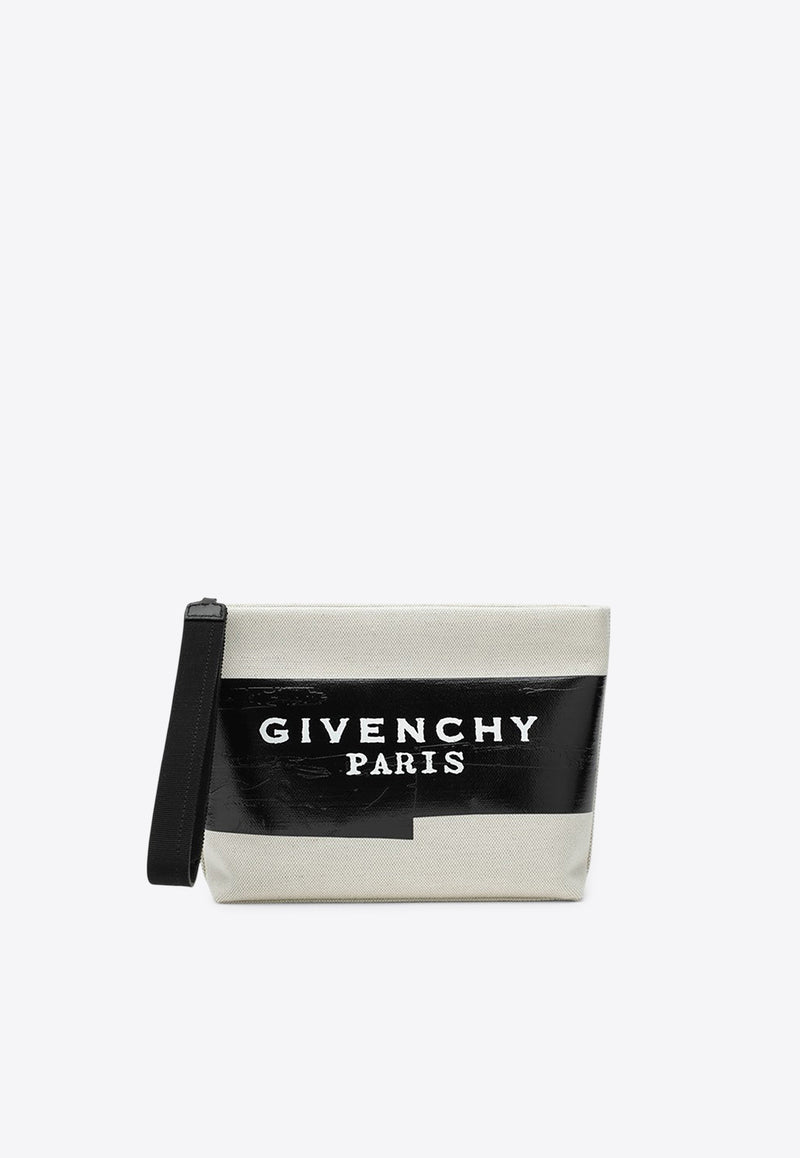 Givenchy Logo Tape Pouch Bag Monochrome BB60PNB2CE/R_GIV-255