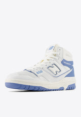 New Balance 650 High-Top Sneakers in White and Blue BB650RBU