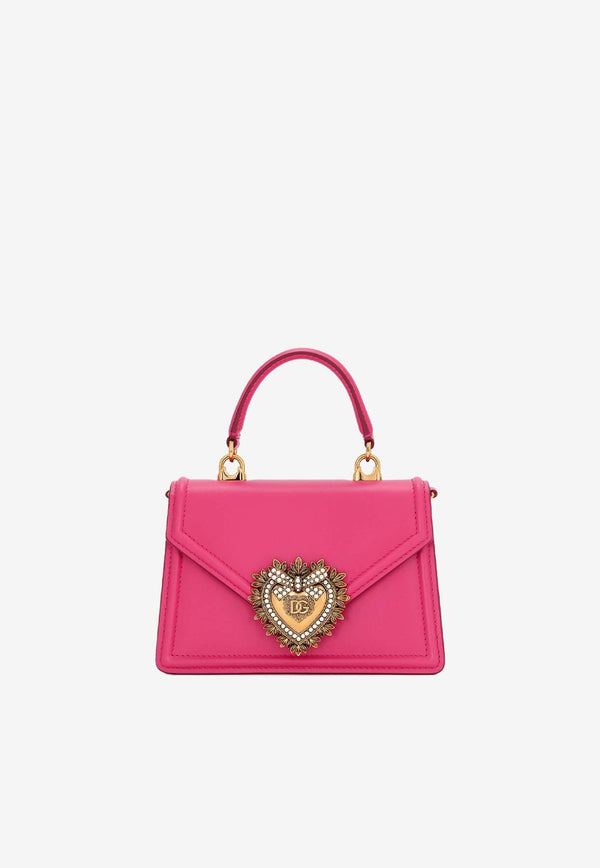 Dolce & Gabbana Small Devotion Leather Top Handle Bag BB6711 AV893 8H412
