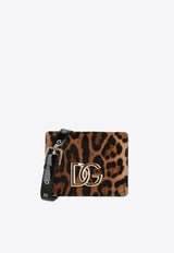 Dolce & Gabbana 3.5 Leopard Print DG Logo Shoulder Bag Brown BB7037 AQ291 HAALM