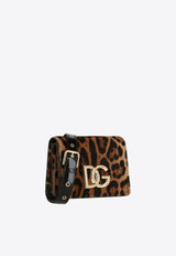 Dolce & Gabbana 3.5 Leopard Print DG Logo Shoulder Bag Brown BB7037 AQ291 HAALM
