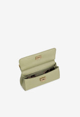 Dolce & Gabbana Mini Sicily Top Handle Bag in Dauphine Calfskin Green BB7116 B1001 80527