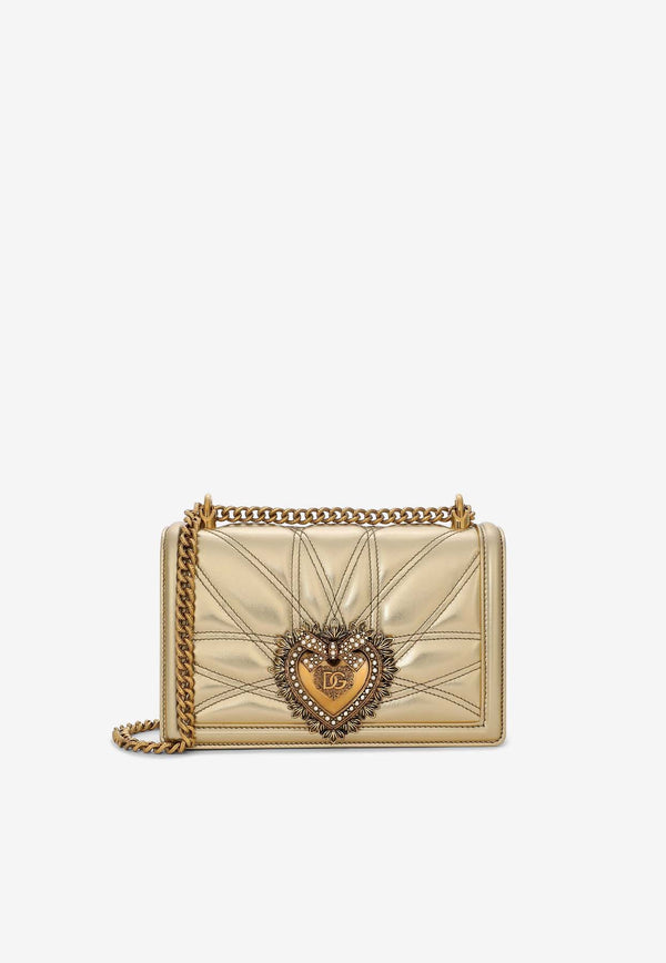 Dolce & Gabbana Medium Devotion Quilted Leather Shoulder Bag BB7158 AD776 8Z841